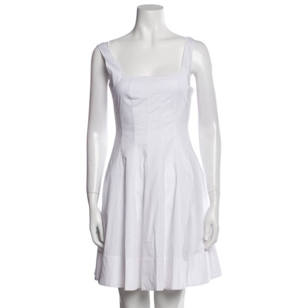Staud square neck dress